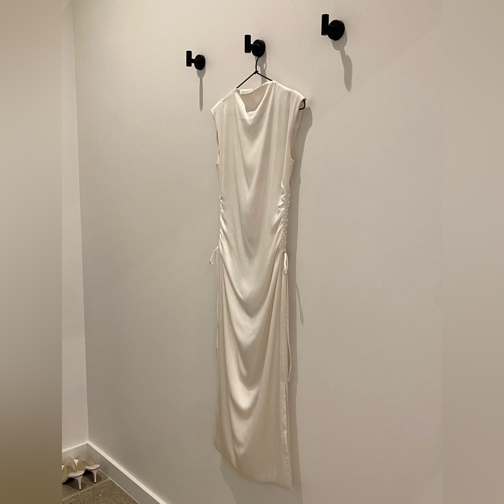 Silk Midi Dress, Maternity Friendly